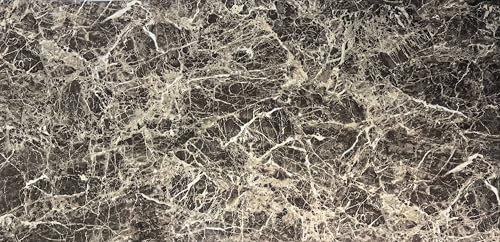 Rivestimento da parete in marmo, 1 pezzo, 120 x 60 cm e 2 mm di spessore, pannelli da parete per bagno, parete posteriore della cucina, ideale per la sostituzione delle piastrelle, effetto marmo (M8)