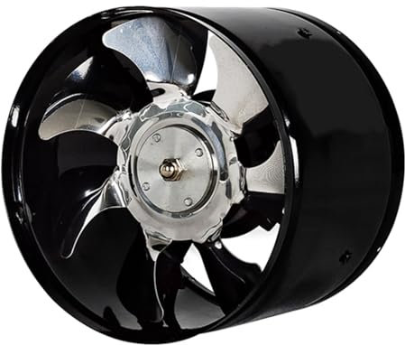 Ventola Aspirazione, Ventilatore Industriale Da 6 Pollici Con Aspiratore Ad Alta Velocità For Condotto Da Cucina In Linea, Ventilatore For WC In Metallo ,per tenda di crescita, idroponica, uso domesti