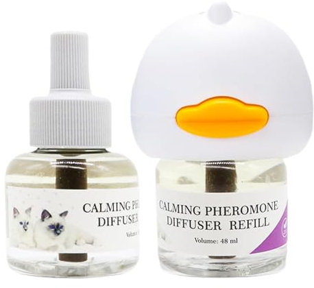 Dopsyesn Multi -Katze -Beruhigungsdiffusor, Cat Calm Diffusor - Heizverhaltensunterstützung Diffusor -Stressabbau - 96 ml Plug-In tragbare natürliche Lösung für Tierarztbesuche, Kätzchen, Innen- und