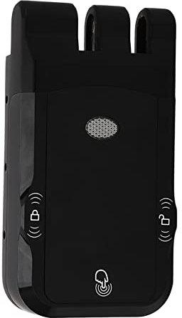 Keyless Electronic Door Lock, Remote Control, Double System Design, Touch Unlock, Anti Prying, Automatic Locking, Zinc Alloy Material, 20m Remote Range