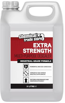Chemical Trade Store – Multi Purpose Descaler – 5L – Lactic Acid-Based Liquid – Eco-Conscious Limescale Remover – For Kettles – Coffee Machines – Irons – Showerheads – Bulk Cleaning Solution
