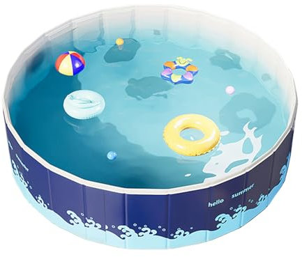 Raypontia Pequeña piscina para niños - Piscina para niños,Piscina plegable grande para jardín terraza vacaciones