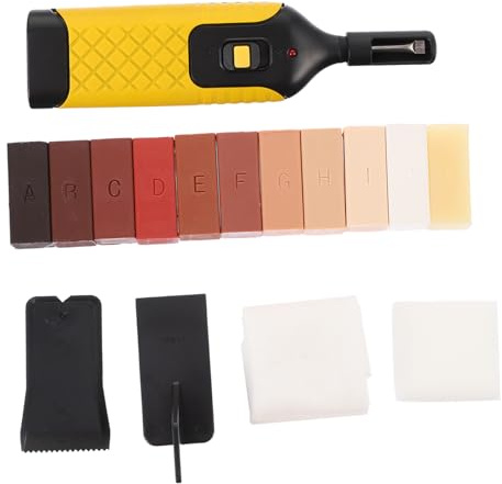 ARTSEWPLY Möbel und Bodenreparaturset mit Kunststoffwerkzeugen zur Reparatur von Bodenspalten und Stärkung von Holzboden 16 Stück als Hauswarming Geschenk