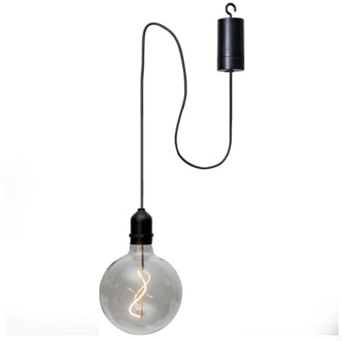 LED Universum – LED Dekoleuchte BOWL | klar Ø12,5 cm | warmweiß 2700K | Timer & Batteriebetrieb | Outdoor Kugellampe für Balkon, Garten, Feste & Weihnachten