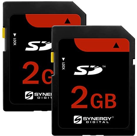 Synergy Digital Camera Memory Card, Compatible with Canon Powershot A620 Digital Camera Memory Card 2X 2GB Standard Secure Digital (SD) Memory Card (1 Twin Pack)