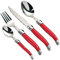 Premier Housewares Schweizer Besteck, 16er Full Tang, Rot, Edelstahl, 15 x 5 x 25 cm