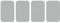 dalipo 05009 - Bügelflicken 4er-Pack, ca. 7,6x4,9cm, hellgrau