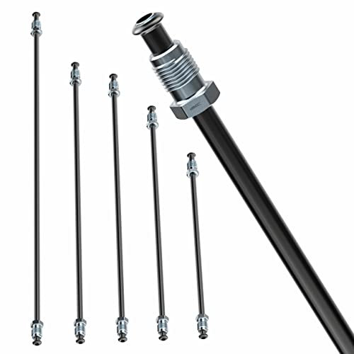 AUPROTEC Bremsleitung Ø 4,75 mm einbaufertig gebördelt (F) mit Nippel 200mm - 3050mm Auswahl: (Länge 450 mm Bördel F Standard)