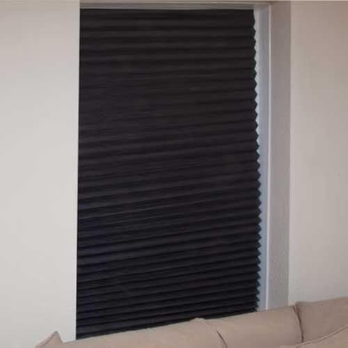 Blinds in a Box set of 3 black blinds. Instant Blackout Blinds that require no fixings