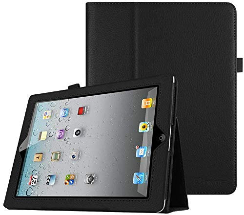FINTIE Folio Case for iPad 2 3 4 (Old Model) - 9.7 inch Slim Fit Smart Stand Protective Cover Auto Sleep/Wake for iPad 2, iPad 3rd gen & iPad 4th Generation with Retina Display, Black