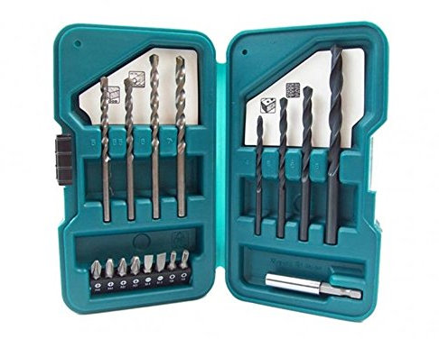 Makita D-45858 - Juego de brocas y destornilladores (17 piezas, en estuche plegable)