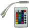 Lumonic Mini 24Key RGB Controller 12V 72W RGB; 4-Pin Plug + Play Fernbedienung für Fernsehen, Medienabspieler, Elektronikgerät