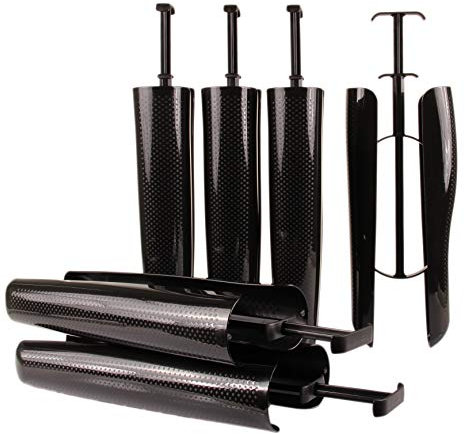 biped 3 Paar Stiefelspanner mit Spannfeder & Griff Schaftformer für Stiefel 35cm Schwarz z2374