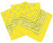 Set 3 bandanas paisley damen und herren gelb