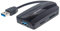 Manhattan 163590 USB 3.0 Hub und Card Reader/Writer 3 USB-Ports schwarz