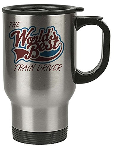 The Worlds Best Train Driver Thermal Eco Travel Mug - Stainless Steel - Reusable Coffee Cup
