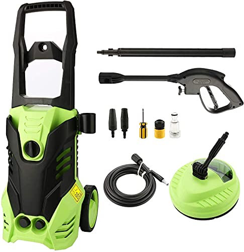Voluker Hidrolimpiadora,2000 W,150 Bar,450 l/h,Limpiadoras a presión,Manguera de 5m,Limpiadora de Alta presión, para Lavado de Autos, terraza y hogar