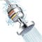 FEELSO - Pommeau de douche avec filtre à 15 étapes 5 réglages pulvérisation haute pression cartouche filtrante et adoucisseur d'eau pour éliminer le chlore les substances nocives