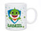 Regalo Original Taza de plástico Infantil Personalizada con Nombre y Baby Shark para la Vuelta al Cole 33 Cl (Verde)