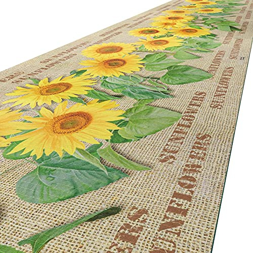 ANRO Küchenteppich Küchenläufer Teppich Läufer Küche für Juta 52x140 cm | waschbar rutschfest · Teppichläufer · Rückseite
