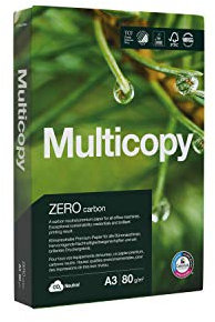 Multicopy Next A3 Druckerpapier, 80 g/m², 500 Blatt (1 Ries), Mehrzweckpapier, ColorLok Technologie, Eco-zertifiziert