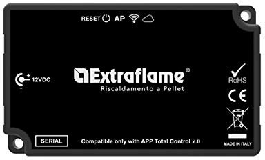 Nordica extraflame modulo wifi nero per stufa a pellet 9278451