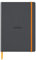 Rhodia 117385C - Notizbuch Rhodiarama mit Softcover, DIN A5, 80 Blatt elfenbein 90 g liniert, 1 Stück, Titanium