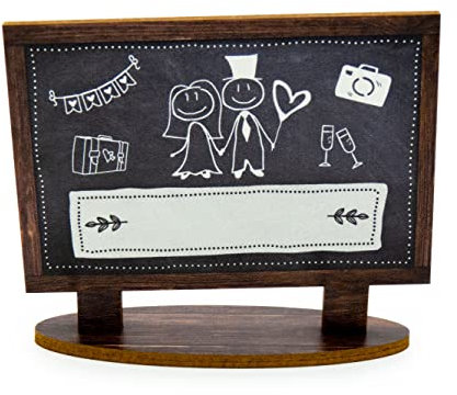 KOCHDIALOG Tischkarten zur Hochzeit 10 x Platzkarten im – modern Tafel-Design - Namensschild ist aus extrafestem Karton, Platzkärtchen als Hochzeitsdekoration, Tischkärtchen