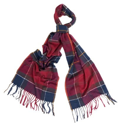 Barbour USC0300-TN21 Galingale Tartan Scarf CORDOVAN RED TARTAN Schal Herren Wolle, Cordovan Red, Einheitsgröße