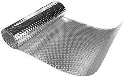 HARICSET Doppel Layer Blase Isoliermatte Selbstklebend Isolierfolie Dämmfolie Thermofolie für Fenster Auto Camping oder Pool Perfekt als Wärmedämmung Kälteschutz und Verdunklung(Size:1 * 25m)