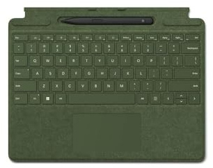 Microsoft Surface Pro Signature Keyboard y Microsoft Surface Slim Pen 2, Bosque