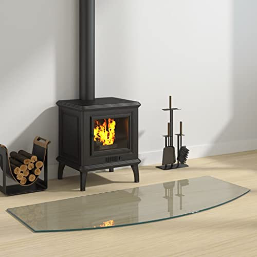 INLIFE Kaminofen Glasplatte 120x50 cm,11.26kg,324155