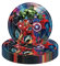 Marvel Avengers Superhero Paper Plates 7,16Pcs Superhero Party Tableware Disposable Plate,Avengers Party Decorations Captain America Iron Man Paper Plates for Kids Boys Birthday Marvel Party Supplies