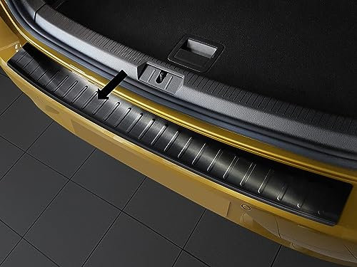Ladekantenschutz Edelstahl schwarz Graphit kompatibel mit Volkswagen VW Golf 7 Golf VII Schrägheck 5-Türer Baujahre 08.2012-10.2019 Art. 3245114