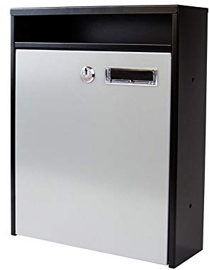 Letterboxes Mailbox -Style Simple Outdoor Wall-Mounted Postbox Company Suggestion Box Unit Suggestion Storage Box Inbox (White) (Gray)