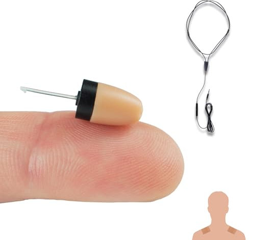 PingaOculto Oreillette Espion Ecouteur Mini Invisible pour Examen Vip Pro Caché pour Telephone Microphone Bandes Adhésives - Casque sans Fil Discrete Ecoute à Distance (Oreillette Espion Vip Pro Mini)