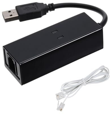 USB 2.0 56K Modem 56K Externes Modem USB 56K Externes Up Voice Data Modem Fit für Win7 Win8 Win10 XP