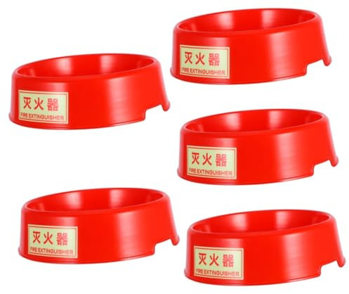 JECOMPRIS 5pezzi Base Di Supporto Per Estintore Supporto Stabile e Resistente Con Design Riflettente Per Identificazione Notturna Compatibile Con Estintori