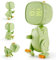 mumisuto Digital Wecker Kinder,Kinderwecker Dinosaurier Wecker,Wiederaufladebare Lernwecker mit Variabler Form,6 Weckmusik 3 Alarme,Schlummer,Nachtlicht Timer, Einstellbare Lautstärke und Helligkeit