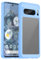 HOOMIL Cover per Google Pixel 8 Pro, Custodia Anti-Ingiallimento, Antiurto e Anti-Graffi, Retro Rigida Trasparente - Blu
