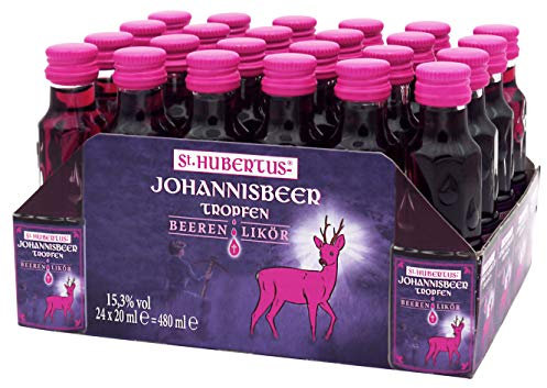St.Hubertus-Tropfen Johannisbeer Likör (24 x 0.02 l) (Packung mit 6)
