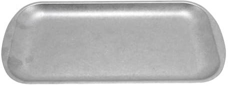 Brrnoo 304 Stainless Steel Rectangular Plate, Vintage Matte Finish Industrial Style Rectangle Dinner Plate Tray for Tea Dessert, Metal Rectangle Serving Tray