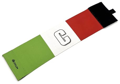 OXUM Sport Kapitänsbinde für Kinder und Erwachsene - Fußballbinde mit der Flagge Italiens - Elastische und verstellbare Binde Größe L