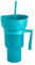 Tumbler Popcorn Bucket | Snack Cup | Bucket with Straw for Drinks | Popcorn Snack Cup | Cup Bowl Combo with Straw | Heat-Resistant Snack Containers for Travel | Park Theater | Cinemas | Home | popcorn
