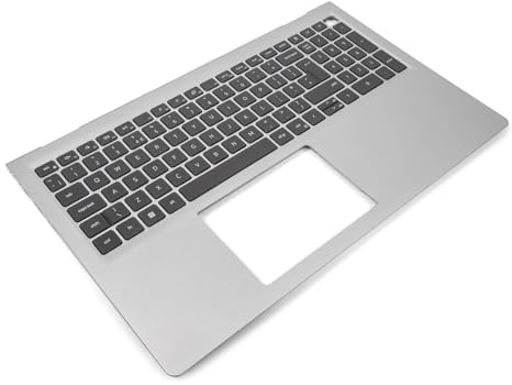 Dell Inspiron 15-3510/3520/3530-Series USB-C Palmrest & UK ENGLISH Keyboard with WiFi Cables - 0YH53N (WPMTT) Silver