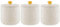 Price & Kensington Ceramic Tea, Coffee and Sugar Canisters Set, White with Daisy Pattern, Yellow Lids