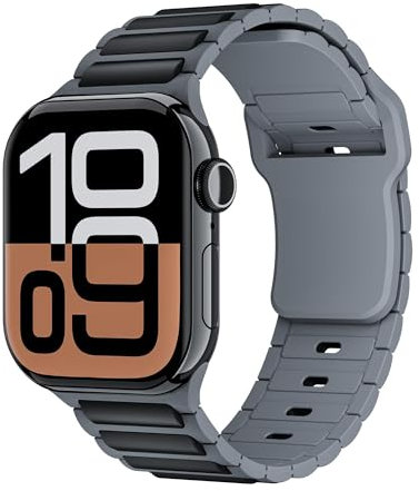 Sport Straps for Apple Watch Strap 40mm 42mm 41mm 38mm 44mm 45mm 46mm 49mm Men Women,Soft Silicone Replacement Band for iWatch Strap Series 10 9 8 7 6 5 4 3 SE Ultra/2