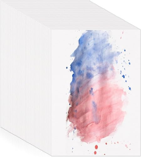 Papier aquarelle A5 – 70 feuilles papier aquarelle 300g/m² sans acide – aquarelle papier idéal pour aquarelle, gouache et acrylique – papier de peinture solide pour artistes et loisirs.