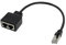RJ45 Ethernet Splitter Adapter,1Pack Ethernet Cable Splitter 1 to 2 Network Switch Adapter,Supports Data Transmission Up To 10Gbps Extender for Cat5/Cat5e/Cat6/Cat7/Cat8, Router, Switch, TV, Laptop