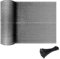 Froadp Brise-vue - En polyéthylène haute densité - 2 x 10 m - Avec serre-câbles - Protection solaire - Protection contre le vent - 150 g/m² - Filet d'ombrage pour clôture, balcon, terrasse - Gris